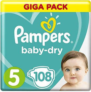 PAMPERS Baby Diapers Size 5 (11-16 kg) 108 Pack