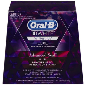 Oral-B®3D White Luxe Advance Seal Whitestrips 14 Pack