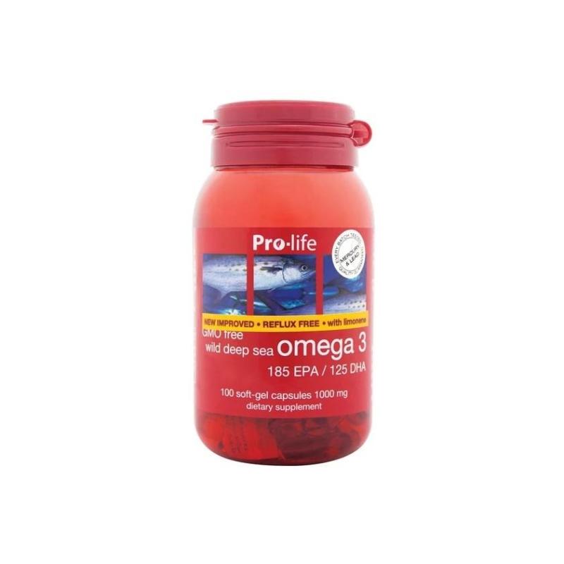 Prolife Omega 3 Reflux Free 100 Soft Gel Capsules Kiwi Pharmacy