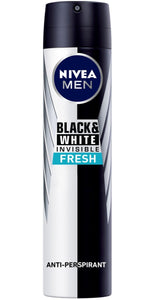 Nivea Men Black & White Invisible Fresh Spray 200ml