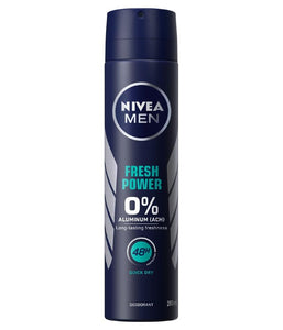 NIVEA Men Fresh Power 0% Aluminium Deodorant Spray 200ml