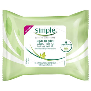 SIMPLE Facial Wipes Cleansing 25 Wipes
