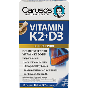Caruso's Vitamin K2 +D3 60 Capsules