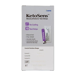 KetoSens - Blood Ketone Test Strips 10