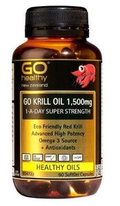 Go Krill Oil 1,500mg 1-A-Day 60 Capsules
