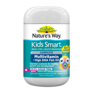 Nature's Way Kids Smart Complete Multivitamin + Fish Oil Capsules 50