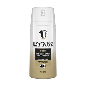 Lynx Men Antiperspirant Aerosol Deodorant Gold 160ml