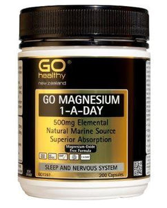 GO Healthy GO Magnesium 1-a-Day 500mg Capsules 200