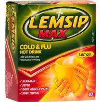 Lemsip Max Cold & Flu Hot Drink Lemon 10pk