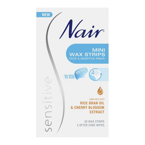 Nair Sensitive Mini Wax Strips 20 Pack