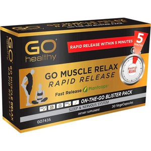 Go Healthy GO Muscle Relax Rapid Release 30 Capsules