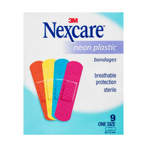 Nexcare Neon Plastic Strips 10Sachet/BOX