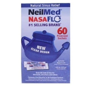 NeilMed Sinus Rinse NasaFlo (Neti Pot) and Sachets 60