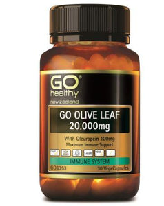 Go Healthy GO Olive Leaf 20 000mg 30 Capsules