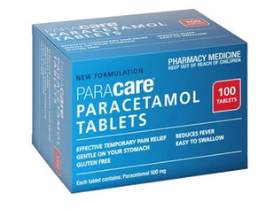 Paracare Tablets 500mg 100 limit 1