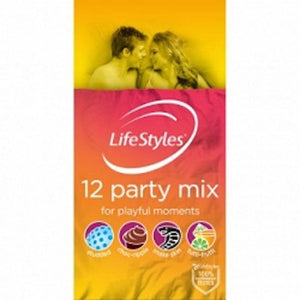 Ansell Lifestyle Condoms Party Mix 12pk
