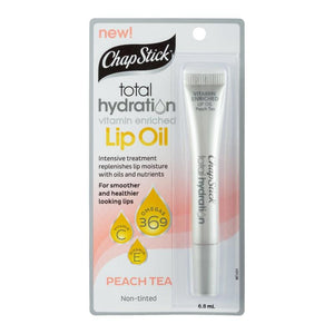 ChapStick Total Hydration Lip Oil Peach Tea 6.8ml