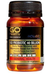 GO Healthy GO Probiotic 40 Billion 30 Capsules