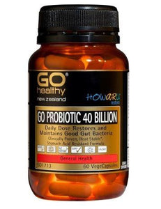 GO Healthy GO Probiotic 40 Billion Capsules 60