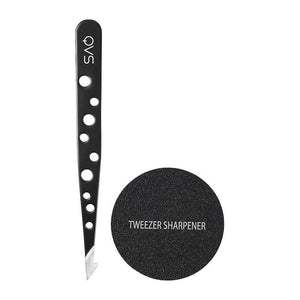 QVS Combo Tweezers & Sharpener
