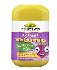 Nature's Way Kids Smart Vita Gummies Multi-Vitamin & Veges 60s