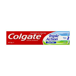Colgate Triple Action Original Mint Flouride Toothpaste 160g