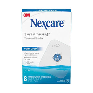 Nexcare Tegaderm Waterproof Transparent Dressing 8's