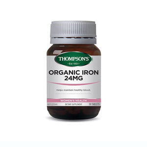 Thompson's Organic Iron 24mg 100 Tablets