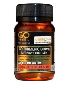 GO Healthy GO Turmeric 600mg Meriva Curcumin Capsules 30