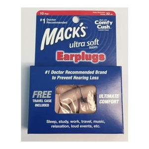 MACK'S Ultra Soft Foam Ear Plugs 10 Pairs