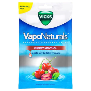 Vicks VapoNaturals Drops 70g - Cherry Menthol