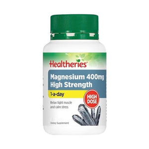 Healtheries Magnesium 400mg High Strength 1-a-day Capsules 120