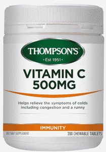 Thompson's Vitamin C 500mg Chewable 200 tablets