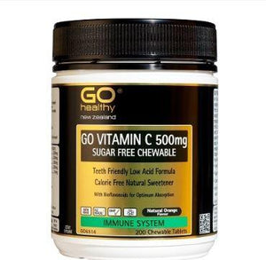 GO Healthy GO Vitamin C 500mg Sugar Free Chewable Tablets 200