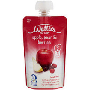 Wattie's Stage 2 Baby Food Apple, Pear & Berries 120g